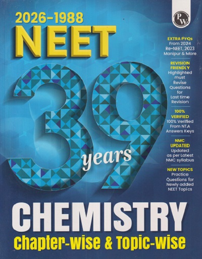 (NEET 39 YEARS) CHEMISTRY CHAPTERWISE & TOPICWISE (2026-1988) | PHYSICS WALLAH