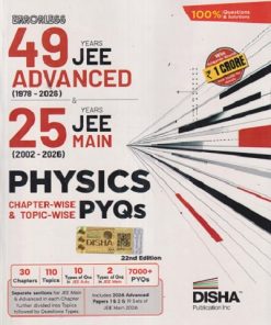 ERRORLESS 49 YEARS JEE ADVANCED (1978-2026) & 25 YEARS JEE MAIN (2002-2026) PHYSICS (CHAPTER-WISE & TOPIC-WISE) PYQs | DISHA