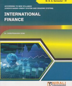 INTERNATIONAL FINANCE for MBA Semester 4 | Shriprakash Soni | Nirali Prakashan
