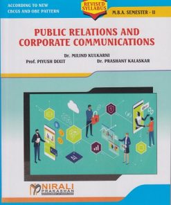 PUBLIC RELATIONS AND CORPORATE COMMUNICATIONS for MBA Semester 2 | Dr. M. Kulkarni | Nirali Prakashan