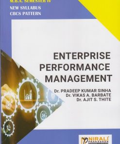 ENTERPRISE PERFORMANCE MANAGEMENT for MBA Semester 4 | Dr. Pradeep Kumar Sinha | Nirali Prakashan