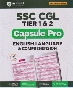 SSC CGL TIER 1 & 2 CAPSULE PRO ENGLISH LANGUAGE & COMPREHENSION | ARIHANT