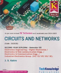 CIRCUITS AND NETWORKS (Electronic Engineering Sem - 3) MSBTE | J. S. KATRE 'K' SCHEME | TECHKNOWLEDGE  PUBLICATION