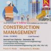 CONSTRUCTION MANAGEMENT (Civil Engineering Sem - 3) MSBTE | PRAVIN R. MINDE, ABHAYSINHA G. SHELAKE 'K' SCHEME | TECHKNOWLEDGE  PUBLICATION