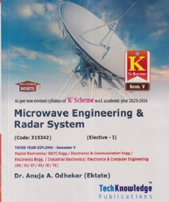 MICROWAVE ENGINEERING & RADAR SYSTEM (Digital Electronics Semister - 5) MSBTE | Dr. Anuja A. Odhekar (Ektate) 'K' SCHEME | TECHKNOWLEDGE  PUBLICATION