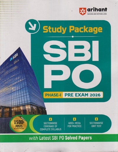 SBI PO PHASE - 1 PRE EXAM 2026 (STUDY PACKAGE) | SANJEEV DIXIT, SUSHIL SINGH, DEEPALI JAIN | ARIHANT PUBLICATION