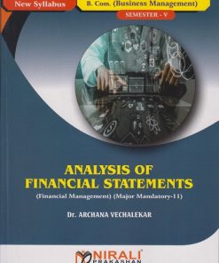 ANALYSIS OF FINANCIAL STATEMENTS for BBA Semester 5 | Dr. Archana Vechalekar | Nirali Prakashan