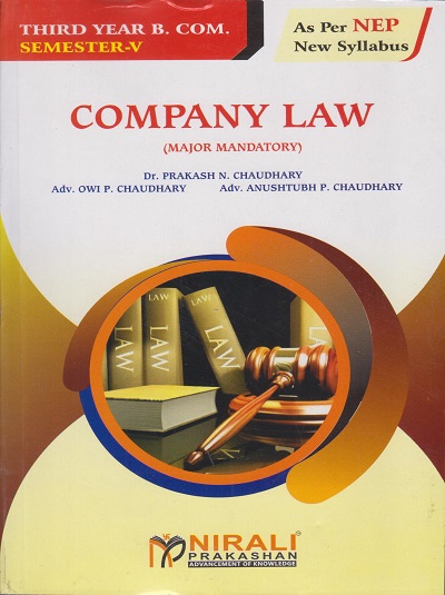 COMPANY LAW for TY BCom Semester 5 | Dr. Prakash N. Chaudhary | Nirali Prakashan