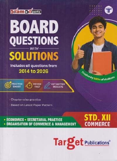 BOARD QUESTIONS WITH SOLUTIONS STD. 12 COMMERCE | TARGET PUBLICATION