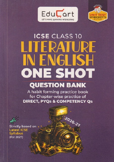 ICSE CLASS 10 LITERATURE IN ENGLISH ONE SHOT QUESTION BANK | TARUN RUPANI | EDUCART
