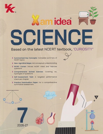 XAM IDEA SCIENCE (NCERT TEXTBOOK) 'CURIOSITY' STD. 7 (2026-27) | VK GLOBAL PUBLICATON