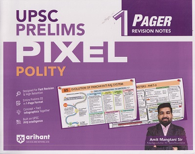 UPSC PRELIMS PIXEL POLITY (1 PAGER REVISION NOTES) | AMIT MANGTANI SIR | ARIHANT PUBLICATION