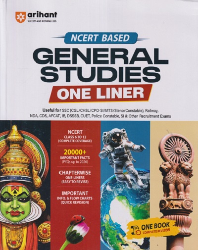 NCERT BASED GENERAL STUDIES (ONE LINER) | MANOHAR PANDEY | ARIHANT PUBLICATION