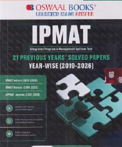 IPMAT (21 PREVIOUS YEARS' SOLVED PAPERS) YEAR-WISE (2019-2026) | OSWAAL BOOKS