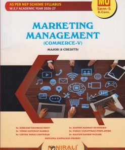 MARKETING MANAGEMENT for MU TY BCom Semester 5 | Dr. Subhash Shamrao Khot | Nirali Prakashan