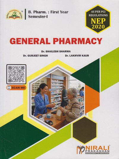 GENERAL PHARMACY for First Year BPharm Semester 1 | Dr. Shailesh Sharma | Nirali Prakashan