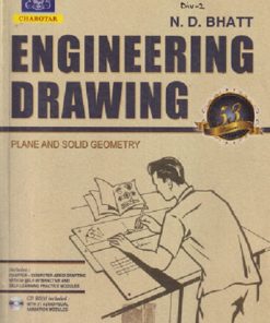 SECOND HAND BOOK | ENGINEERING DRAWING (Plane And Solid Geometry) | ND BHATT | CHAROTAR