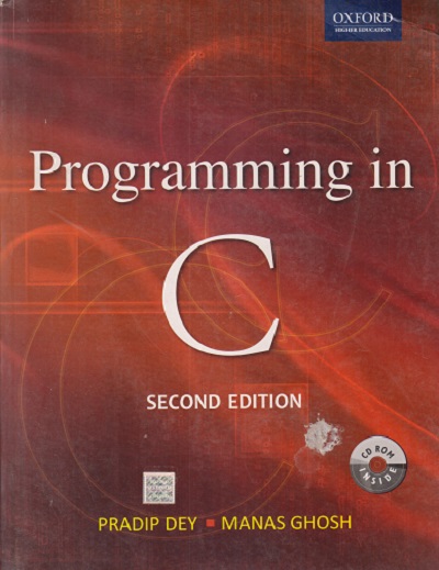 SECOND HAND BOOK | PROGRAMMING IN C | PRADIP DEY | OXFORD