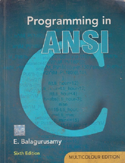 SECOND HAND BOOK | PROGRAMMING IN ANSI C | E BALAGURUSAMY | MC GRAW HILL