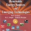 SECOND HAND BOOK | RENEWABLE ENERGY SOURCES AND EMERGING TECHNOLOGY | DP KOTHARI | PHI