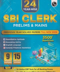 24 YEAR-WISE SBI CLERK PRELIMS & MAINS | PHYSICS WALLAH PUBLICATION