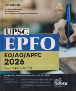 UPSC EPFO (EO/AO/APFC 2026) EXAM GUIDE | DISHA PUBLICATION