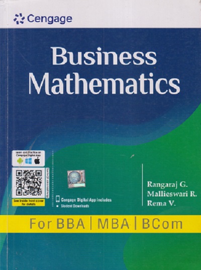 BUSINESS MATHEMATICS | RANGARAJ G, MALLIESWARI R, REMA V | CENGAGE