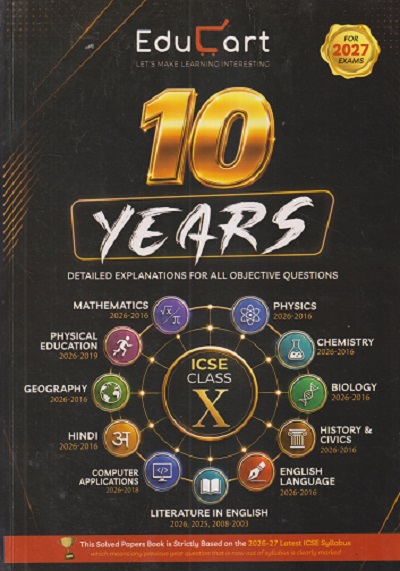 10 YEARS ICSE CLASS 10TH | EDUCART