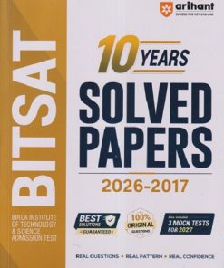 BITSAT 10 YEARS SOLVED PAPERS 2026-2017 | ABHINAV, RS MITTAL | ARIHANT PUBLICATION