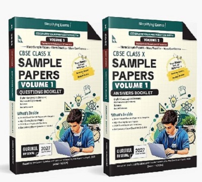 SET OF TWO BOOKS | CBSE CLASS 10 SAMPLE PAPERS VOL - 1 (QUESTIONS BOOKLET) English, Maths, Science & Social Science | OSWAL GURUKUL
