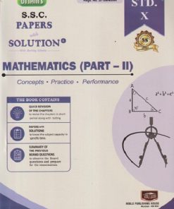 UTTAMS S.S.C PAPERS WITH SOLUTION MATHEMATICS (PART - 2) STD. 10 | NOBEL PUBLISHING HOUSE