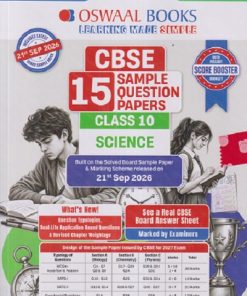 CBSE 15 SAMPLE QUESTION PAPERS CLASS 10 SCIENCE | OSWAAL BOOKS