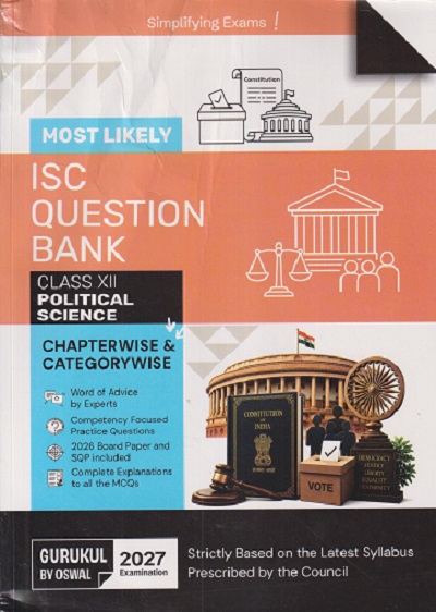 MOST LIKELY ISC QUESTION BANK (Chapterwise & Categorywise) CLASS 12th POLITICAL SCIENCE | OSWAL GURUKUL