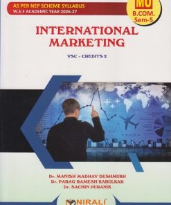 INTERNATIONAL MARKETING for MU TY BCom Semester 5 | Dr. Manish Madhav Deshmukh | Nirali Prakashan