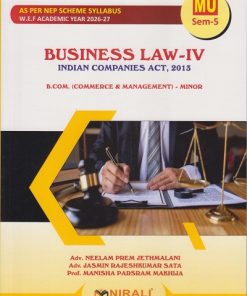 BUSINESS LAW 4 : Indian Companies Act, 2013 for MU TY BCom Semester 5 | Adv. Neelam Prem Jethmalani | Nirali Prakashan