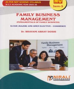 FAMILY BUSINESS MANAGEMENT for MU SY BCom Semester 3 | Dr. Bhavani Abhay Doshi | Nirali Prakashan